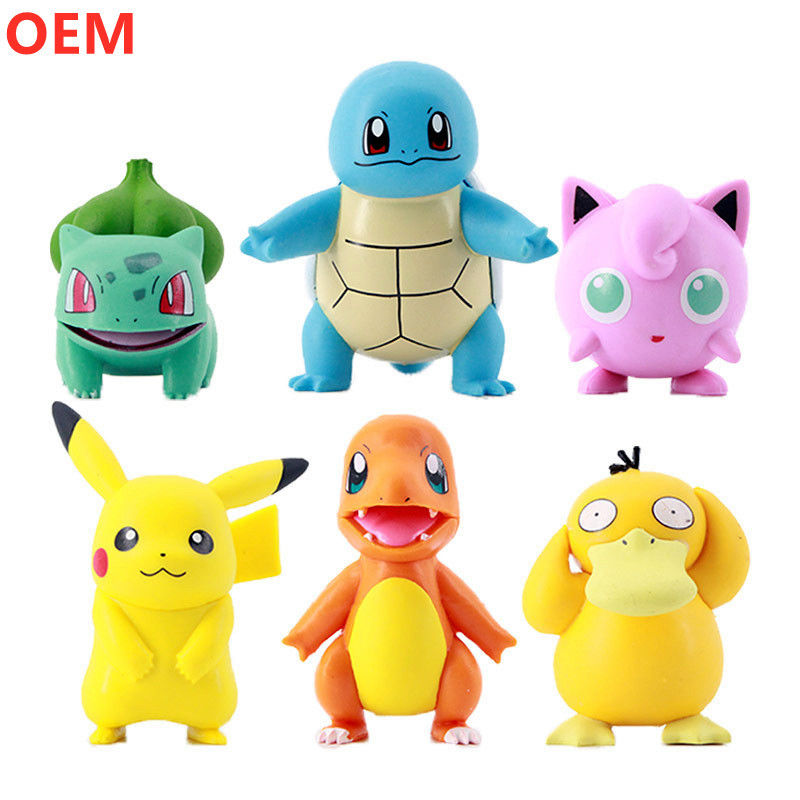 Colección 3d de modelos de PVC de figuras de dibujos animados de juguetes de dibujos animados de plástico personalizados