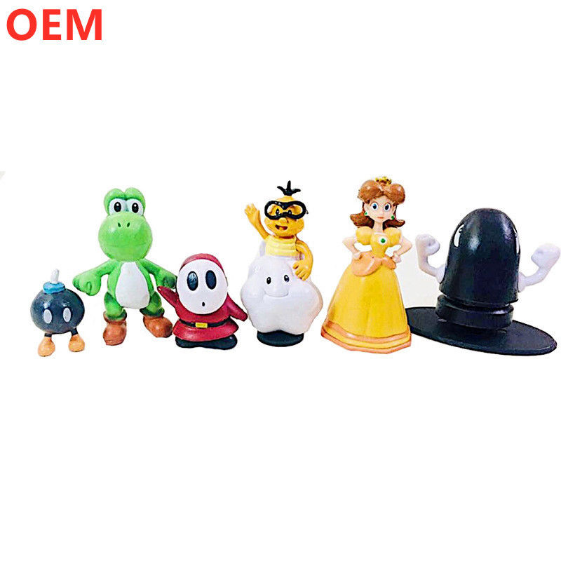 Colección 3d de modelos de PVC de figuras de dibujos animados de juguetes de dibujos animados de plástico personalizados