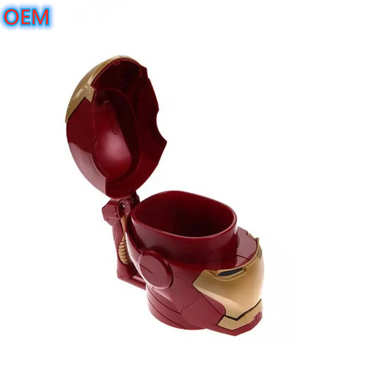 Contenedor de palomitas de maíz de plástico reutilizable Custom Bucket OEM Diseño 3d Popcorn Bucket