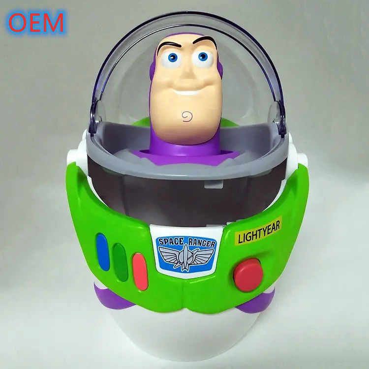 3d dibujos animados cubos de palomitas de maíz reutilizables personalización diseño OEM contenedor de plástico cubos de palomitas de maíz