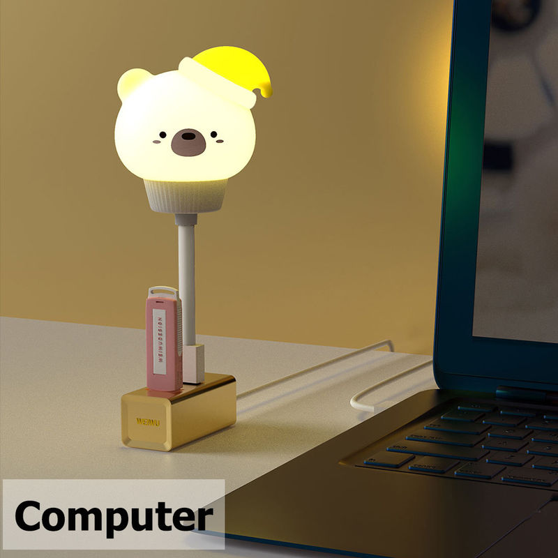 Fábrica personalizada lámpara de juguete PVC vinilo LED iluminación de juguetes dibujos animados USB lindos luces nocturnas