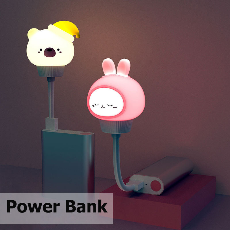 Fábrica personalizada lámpara de juguete PVC vinilo LED iluminación de juguetes dibujos animados USB lindos luces nocturnas