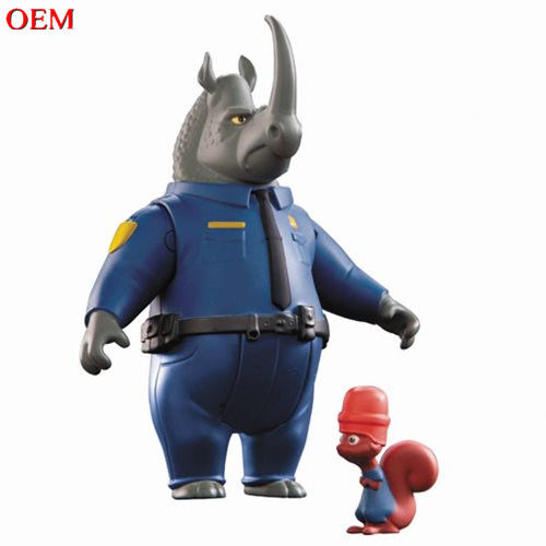 OEM Mini figura dibujo animado Monster Hunter juguete para niños personalizado de plástico modelo de juguete de animales