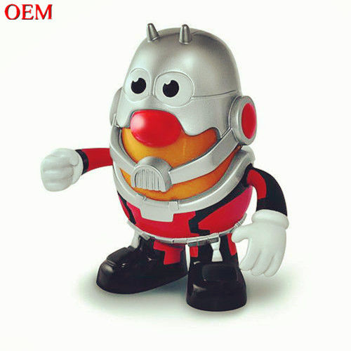 Fabricación de juguetes diseño de juguetes personalizado OEM PVC Personaje de película Patata cabeza 3D Toy personalizado figura de acción