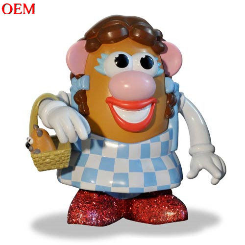 Fabricación de juguetes diseño de juguetes personalizado OEM PVC Personaje de película Patata cabeza 3D Toy personalizado figura de acción