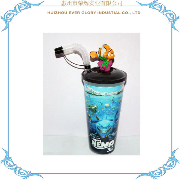OEM 3D Coleccionable Diseñador Juguete Personaliza tu propia taza de plástico 3D Taza de bebida de dibujos animados