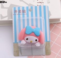Kt Cat Cartoon Switch Cover Decoración de la habitación 3D Aplicación de interruptor encendido y apagado