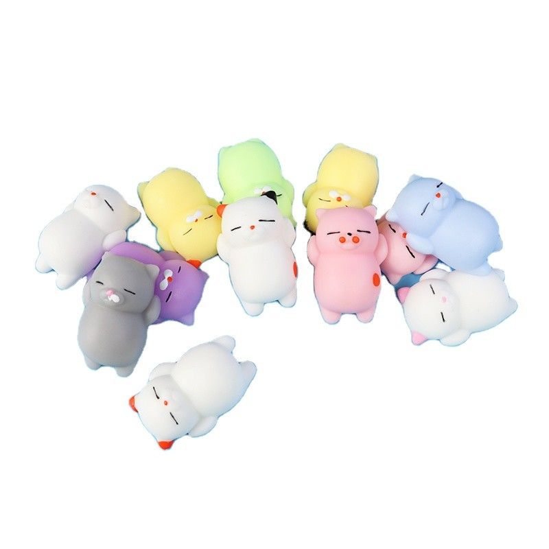 Fabrica OEM personalizado Animal Antistress Slimy Presionar juguetes divertidos juguetes Mini Mochi Squishy juguete