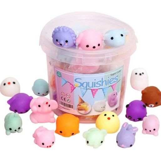 Fabrica OEM personalizado Animal Antistress Slimy Presionar juguetes divertidos juguetes Mini Mochi Squishy juguete