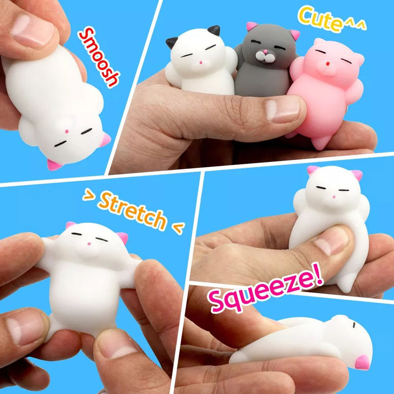 Fabrica OEM personalizado Animal Antistress Slimy Presionar juguetes divertidos juguetes Mini Mochi Squishy juguete