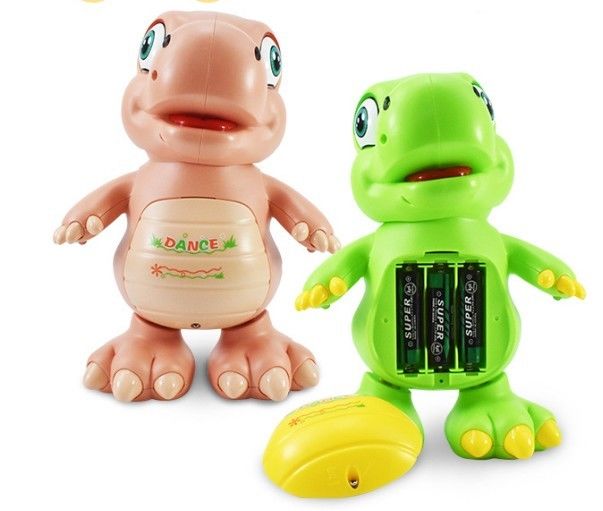 Fabrica OEM personalizada Robot eléctrico mascotas animales dinosaurio música caminante luz juguetes de baile