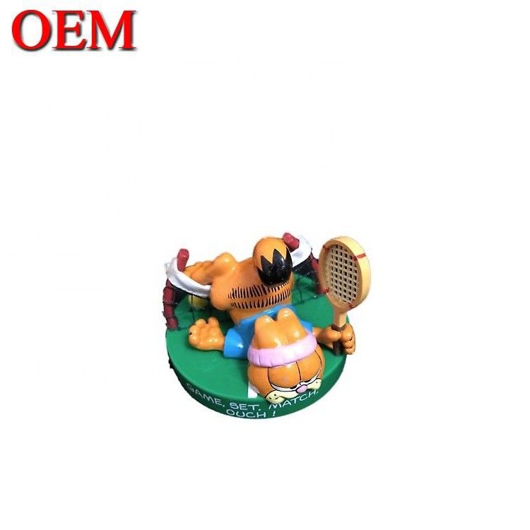 Fabricante OEM Figura de juguete de gato perezoso de plástico personalizado de PVC 3D Anime Inyección Arte juguetes de vinilo