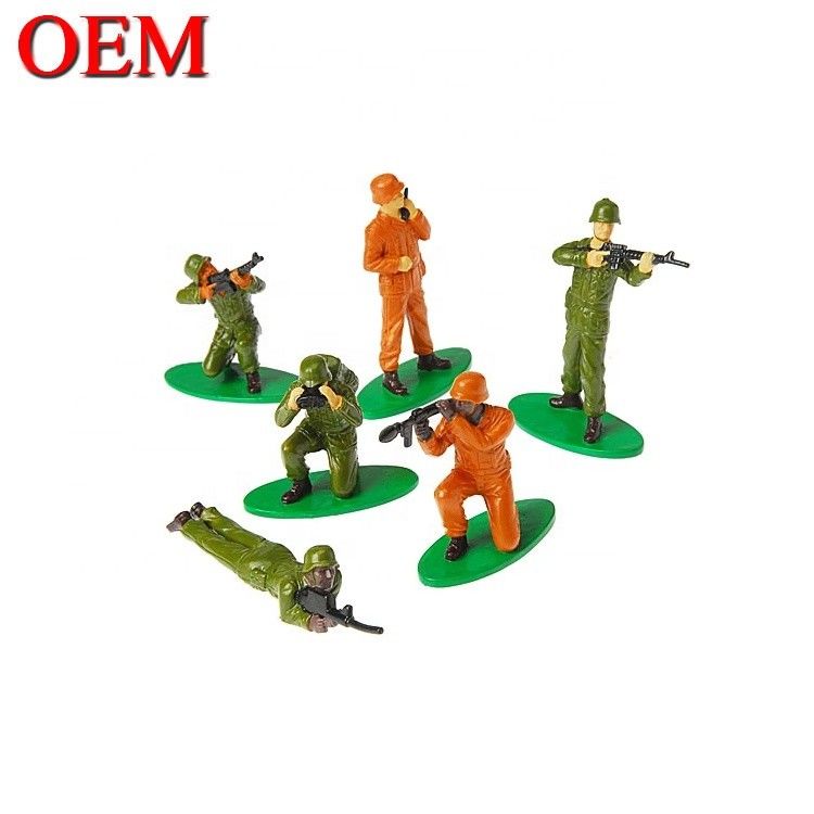 Proveedores personalizados Pequeñas figuras de juguete de plástico Soldados en miniatura Ejército militar Set de figuras de juguete del ejército Soldados