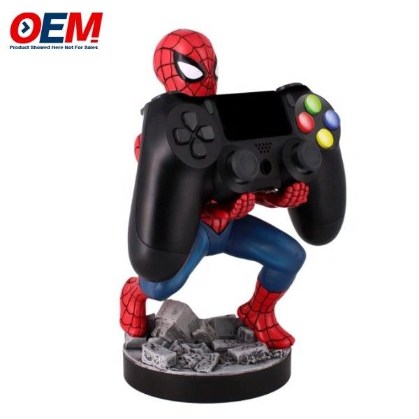 Spidman porta móviles hecha de escritorio oficina hogar juguete de escritorio OEM PVC porta móviles figura