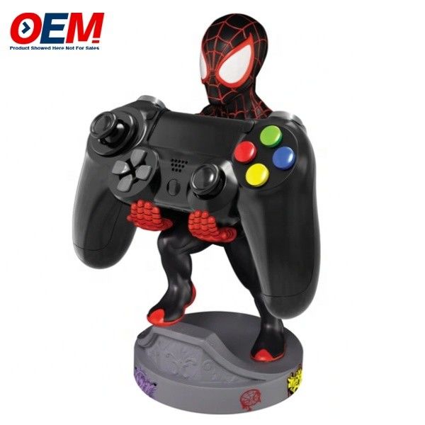 Spidman porta móviles hecha de escritorio oficina hogar juguete de escritorio OEM PVC porta móviles figura