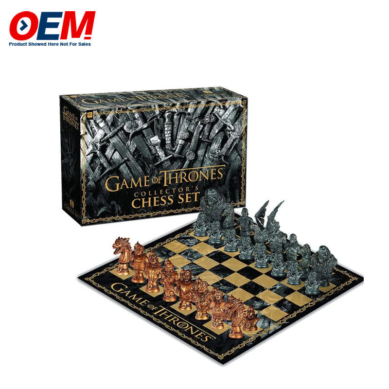 Juego de ajedrez de personajes de plástico PVC personalizado, figuras OEM, juego de tablero de ajedrez, juguete de ajedrez divertido