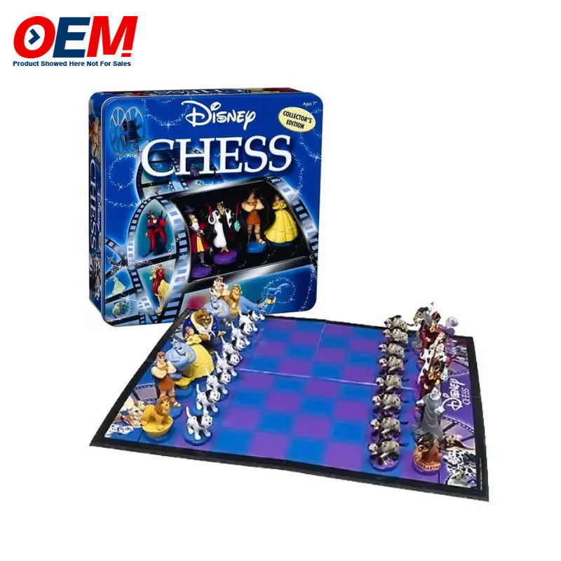 Juego de ajedrez de personajes de plástico PVC personalizado, figuras OEM, juego de tablero de ajedrez, juguete de ajedrez divertido