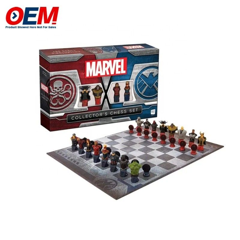 Juguetes de mesa personalizados de plástico para personajes de riesgo/ajedrez/educación/negocios/bebidas/juego de mesa con caja