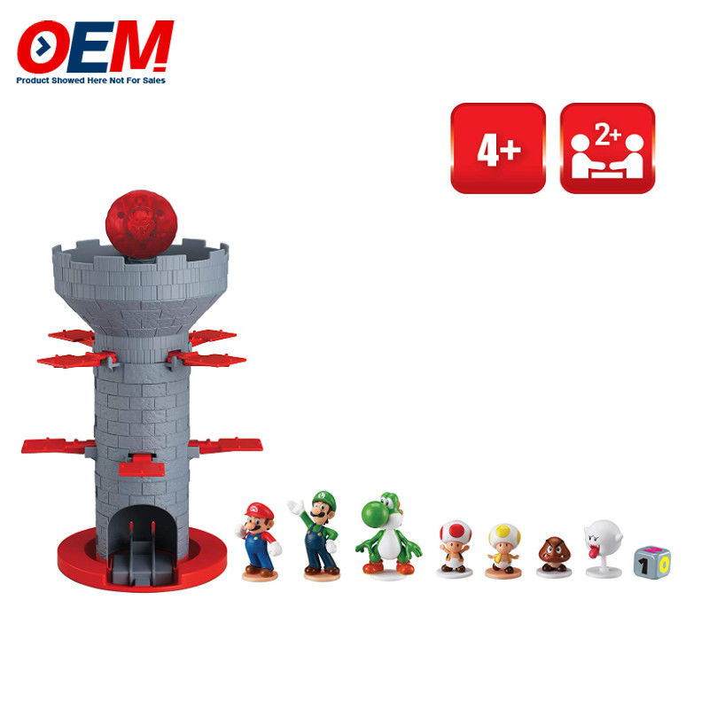 Juegos Dientes Super Mario Piranha Planta Escape Hecho Juego de acción de mesa para edades 4+ con 2 figuras de acción de Super Mario coleccionables