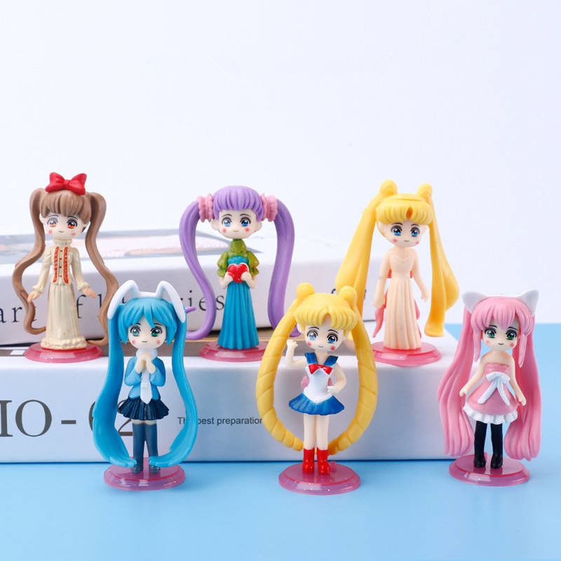 Fabricantes de juguetes OEM Mini Sailor Moon juguetes sorpresa juguetes pueden poner en cápsula