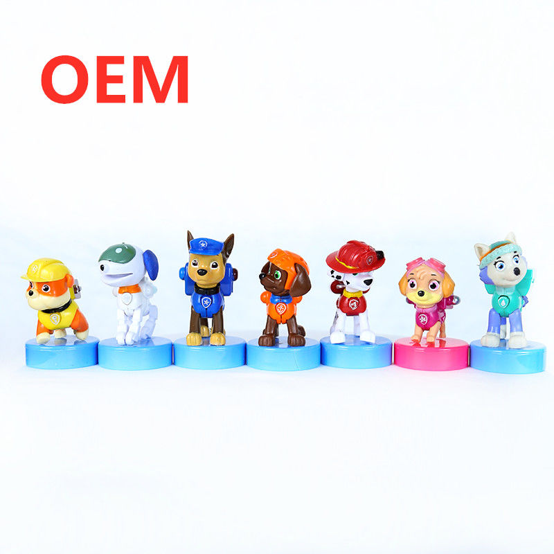 OEM personalizado Mini Stamper de dibujos animados juguete 3d figura Stamper sello de tinta de sello de plástico juguete para niños material ecológico 5000PCS