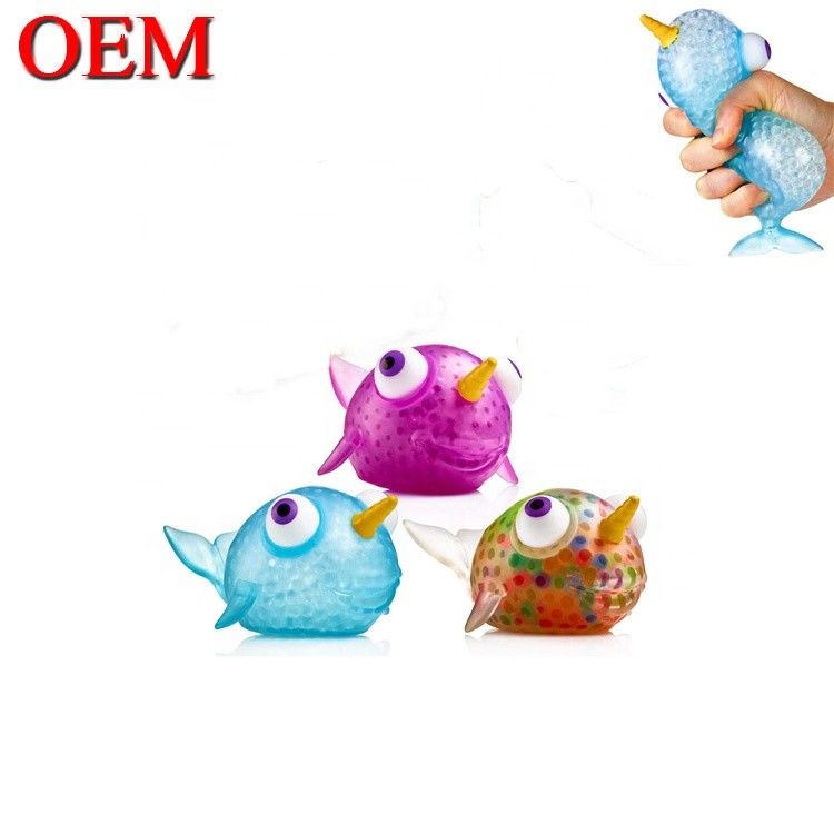 Pelotas de estrés de molde de OEM juguete de cambio de color de gel de juego de estrés hecha de TPR juguete de silicona para niños