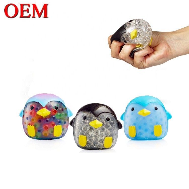 Pelotas de estrés de molde de OEM juguete de cambio de color de gel de juego de estrés hecha de TPR juguete de silicona para niños