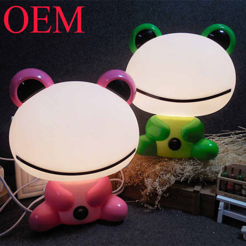 Animales dibujos animados perros luz nocturna portátil de decoración del hogar lámpara de mesa