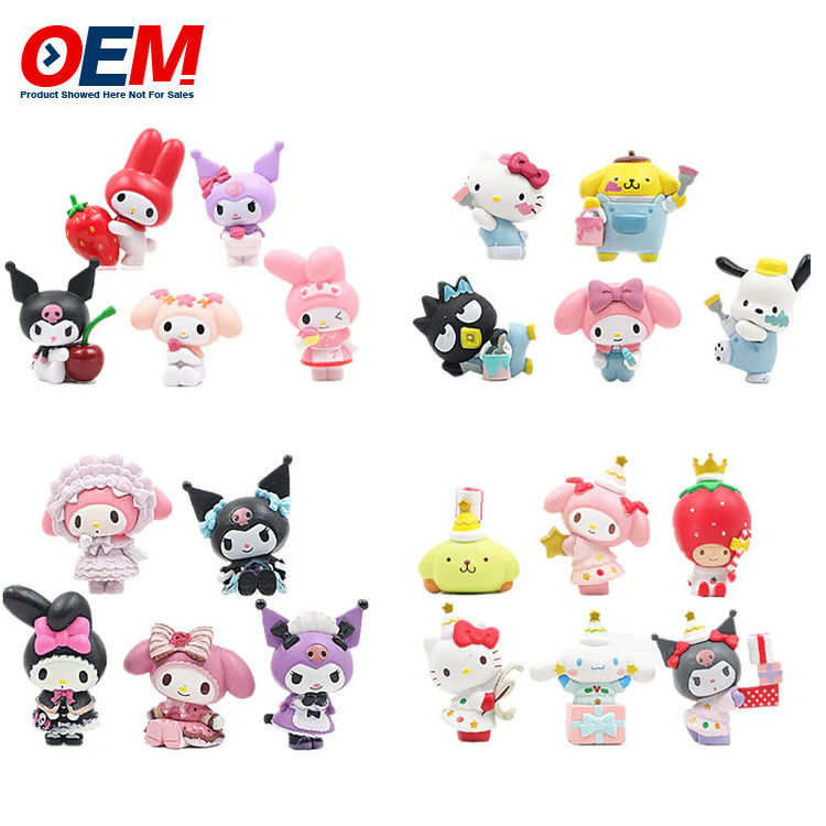 Personalizado de PVC Mini Figura de plástico de dibujos animados OEM Hacer 5 cm de altura de plástico de juguete