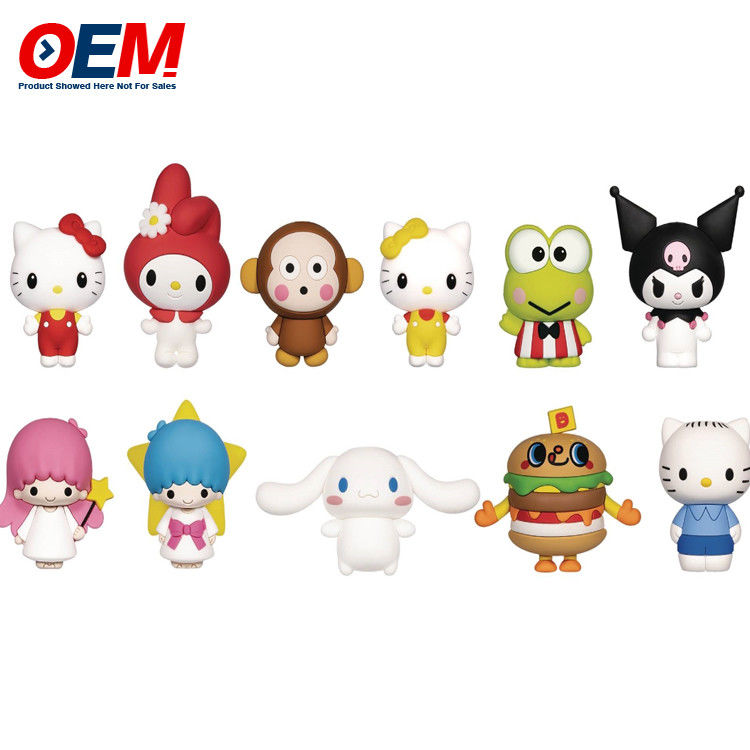 Personalizado de PVC Mini Figura de plástico de dibujos animados OEM Hacer 5 cm de altura de plástico de juguete