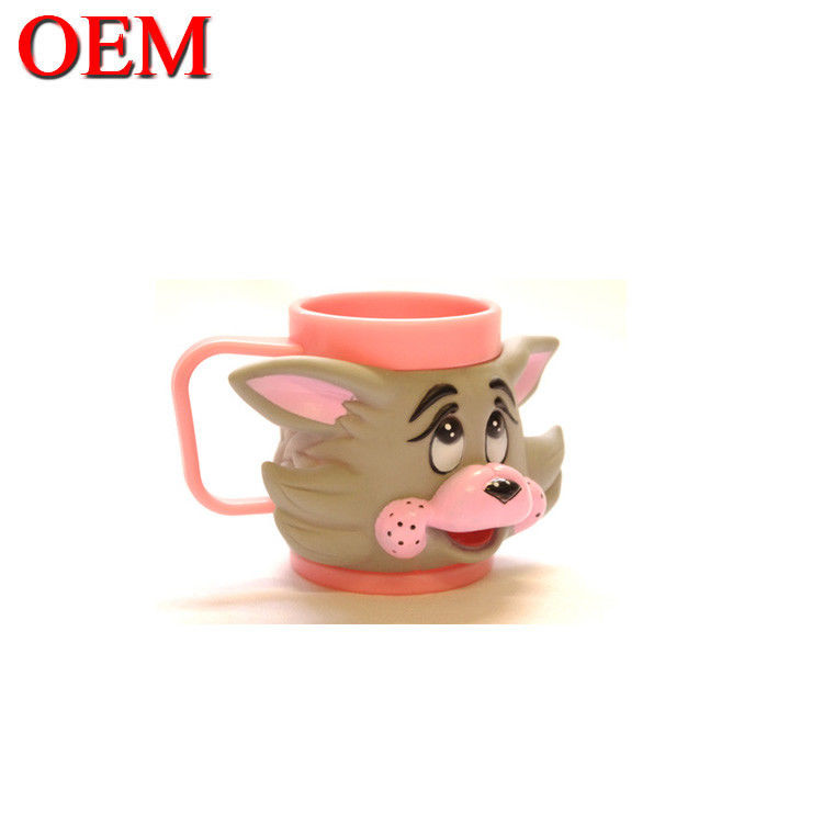 Alturas personalizadas Calidad ecológica Taza de hielo de figuras en 3D Cartoon Cute Toy Cream Mug