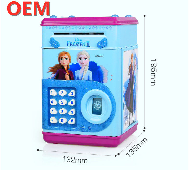 OEM personalizado Banco electrónico caja fuerte de dinero niños Monedas digitales caja fuerte de ahorro de efectivo cajero automático