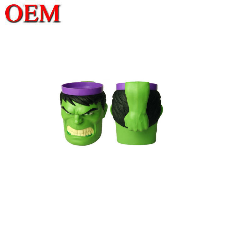 Taza 3D de plástico personalizada Taza de agua helada de verano Taza de gel helado de doble pared