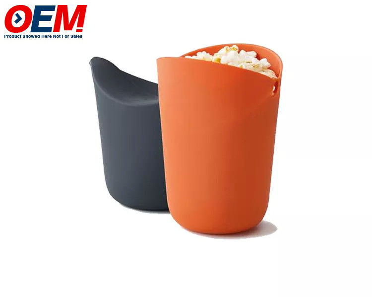 Contenedor de buena calidad OEM, cubo de palomitas de maíz de plástico con impresión personalizada de dibujos animados con tapa para promoción