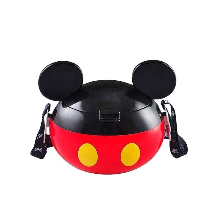 Contenedor de palomitas de maíz de plástico Minnie Candy Box con tapa en el cubo de palomitas de maíz seguro para alimentos