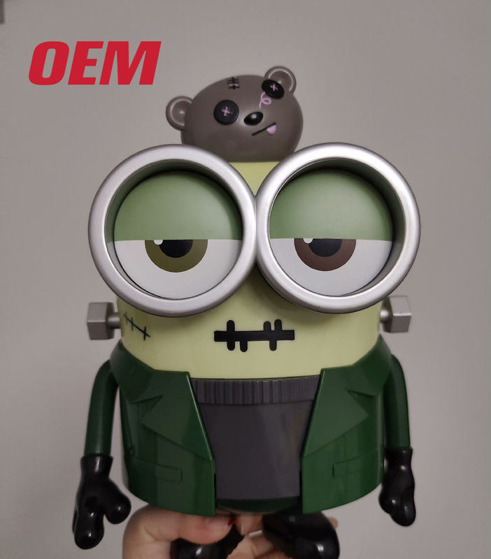 Cubo de palomitas de maíz de película personalizado Cubo de plástico para hacer el personaje Cubo de palomitas de maíz pequeño