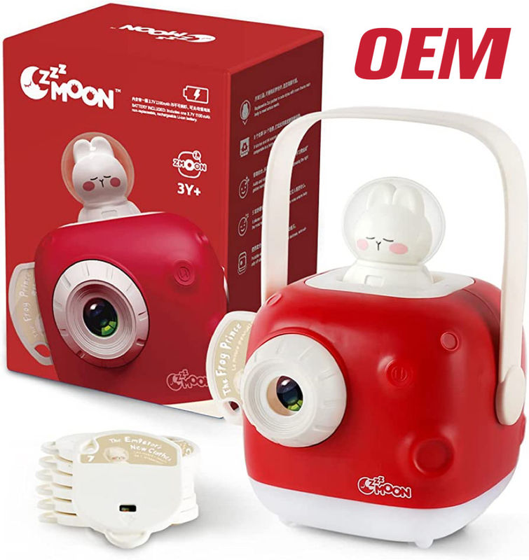 Proyector de cuentos personalizados para niños Proyector de cuentos de sueño con 8 cuentos Música
