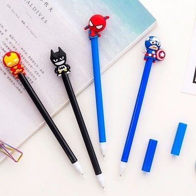Personalizado Cool 3D dibujos animados figura de juguete bolígrafo cabeza de pluma Toppers niños juguete bolígrafo