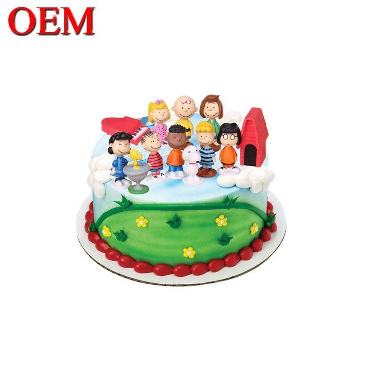 Set de juguetes personalizados de pastel de Navidad Set de muñecos de fiesta de cumpleaños Figurinas Bobble Heads Set de muñecos de juguete