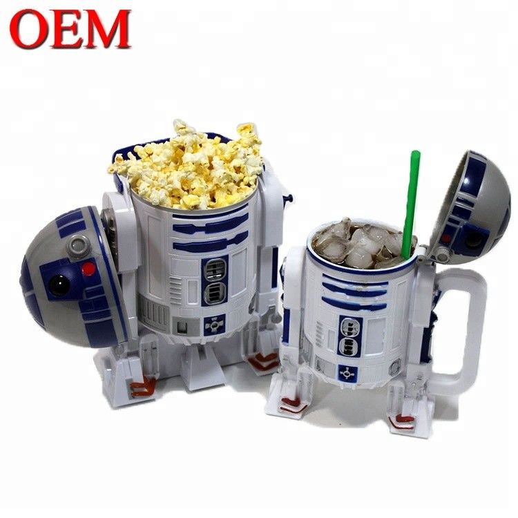 Cubo de palomitas de maíz personalizado Cubo con cubierta contenedor de palomitas de maíz de cine OEM