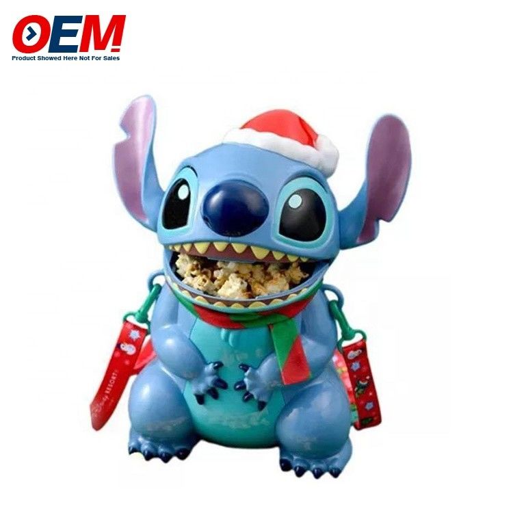 Personalizado Impreso Estrella de Cine Contenedor de palomitas de plástico Concepto OEM Cubo de palomitas de plástico