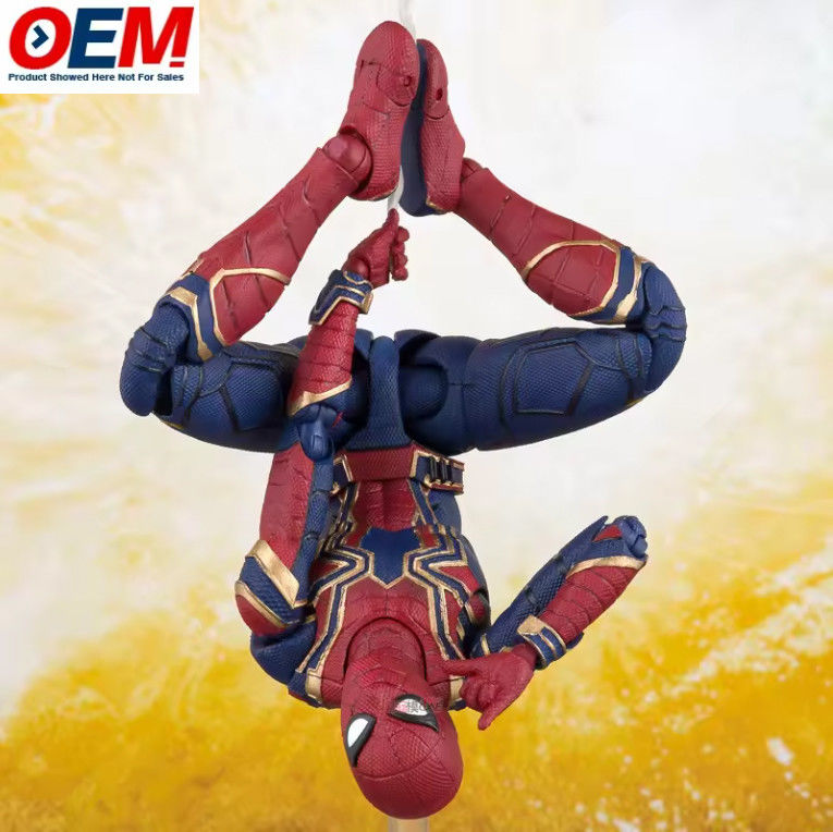 Hombre araña personalizado Figura de acción de plástico Hombre araña Modelo coleccionable de 15 cm Hombre araña Figura de modelo