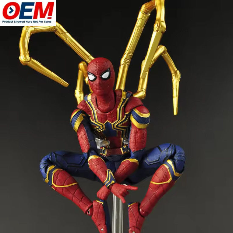Hombre araña personalizado Figura de acción de plástico Hombre araña Modelo coleccionable de 15 cm Hombre araña Figura de modelo