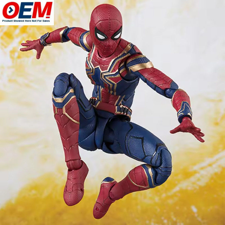 Hombre araña personalizado Figura de acción de plástico Hombre araña Modelo coleccionable de 15 cm Hombre araña Figura de modelo