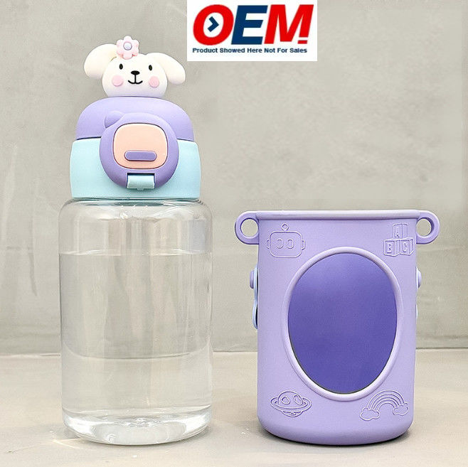 Botella de agua libre de BPA para niños tamaño personalizado y seguro plástico no tóxico perfecto para niños
