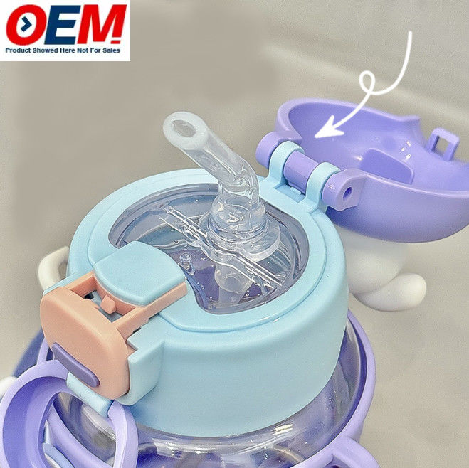 Botella de agua libre de BPA para niños tamaño personalizado y seguro plástico no tóxico perfecto para niños