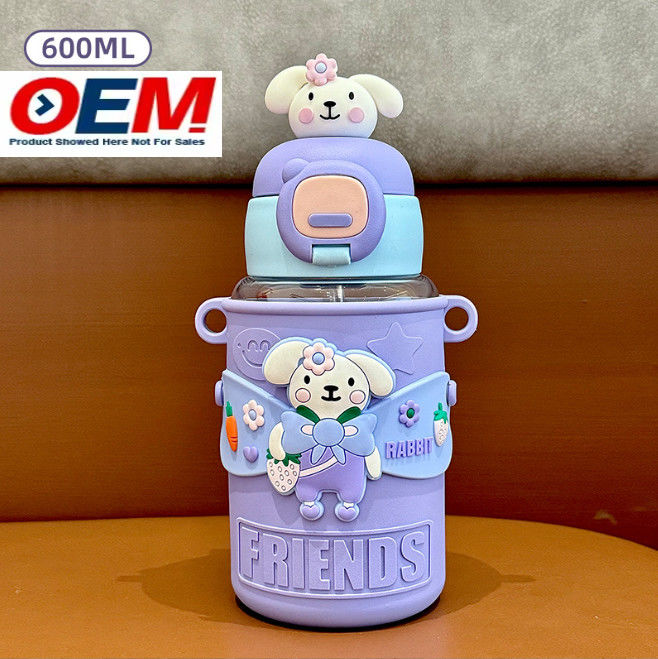 Botella de agua libre de BPA para niños tamaño personalizado y seguro plástico no tóxico perfecto para niños