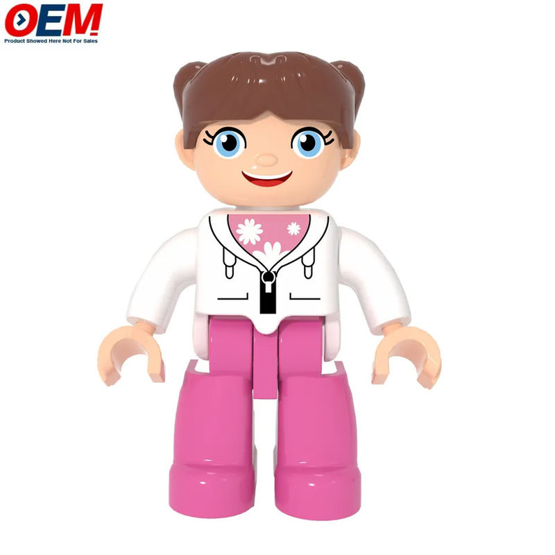 Personaje personalizado del trabajador hombre figura modelo juguetes maestro estudiante policía trabajador de la construcción juego de roles juguetes personalizados