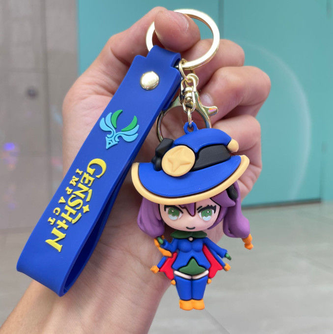 Personalizado de alta calidad seguridad llavero de la muñeca colgando joyería numerosas categorías para que usted personalice