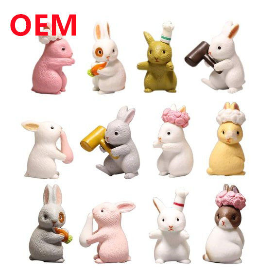 OEM 3d Pvc Toys Made Cute Plastic Cake Mini Gift Toy Customized 6cm Height Animal Model